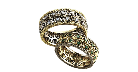 ко014 Обручальные ажурные кольца