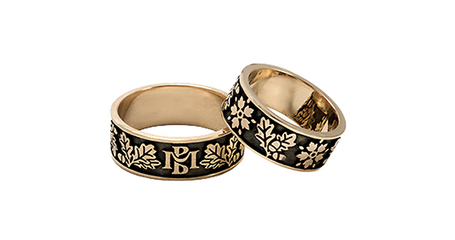 ко019 Обручальные кольца  