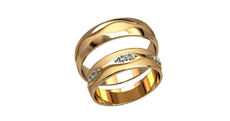 ко024 Обручальные кольца 