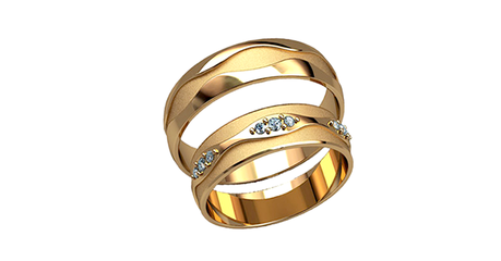 ко024 Обручальные кольца 