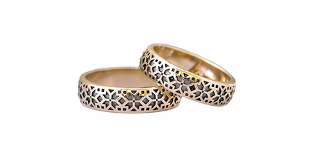 ко055 Кольца обручальные в белорусских традициях. 