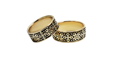 ко062 Славянские обручальные кольца 