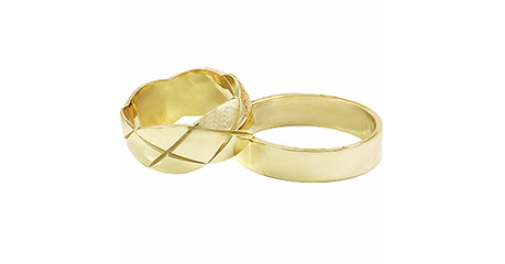 ко068 Кольца обручальные. Стиль Chanel Coco*  