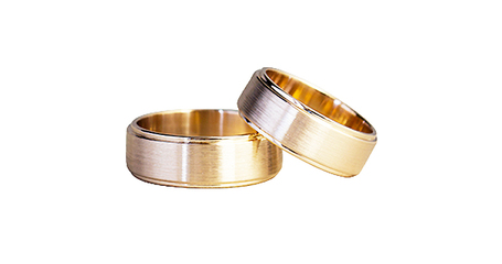 ко087 Матированные обручальные кольца «Красота, не нуждающаяся в блеске»