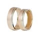 ко090 Двухцветные обручальные кольца «Идеальный баланс»