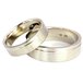 ко100 Кольца обручальные в белом золоте 