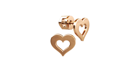 сц055 Золотые сердечки-гвоздики 