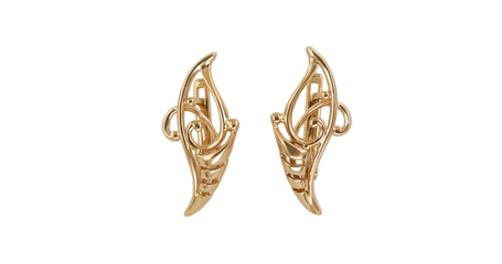 ср075 Серьги ажурные без камней - для любительниц кружева в металле.