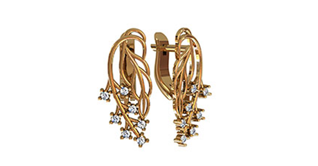 ср086 Серьги 