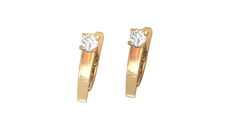 ср103 Серьги в золоте - баланс между блеском и сдержанностью.