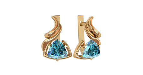 ср128 Серьги с триллионами — острый блеск для смелых