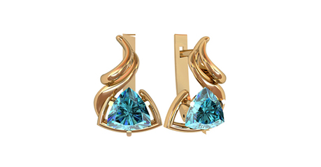 ср128 Серьги с триллионами — острый блеск для смелых