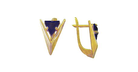 ср130 Серьги в форме угла - геометрия на твоих ушах