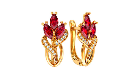 ср143 Серьги в золоте 