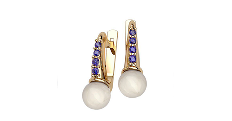 ср158 Серьги с жемчугом 