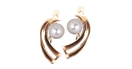 ср175 Простота и изысканность. Серьги с жемчугом 