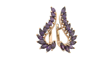 ср188 Серьги по уху на английском замке 