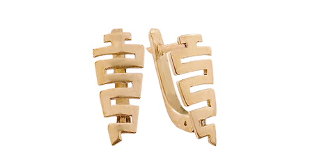 ср230 Золотые серьги 