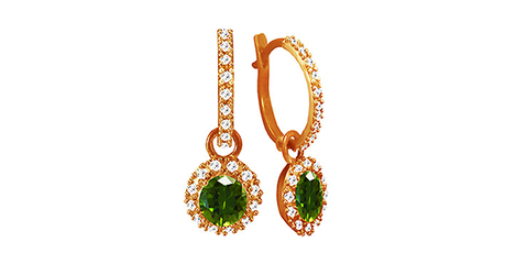 ср243 Удлинённые серьги-подвески.