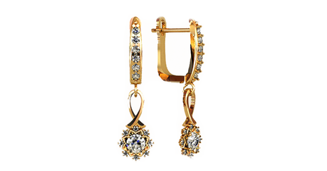 ср245 Серьги-подвески 