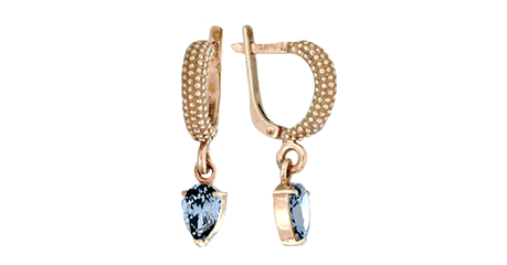 ср251 Серьги висячие на английском замке