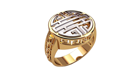 пч010 Печатка с греческим узором 