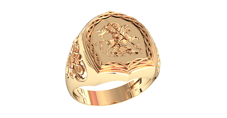 пч017 Печатка из золота 