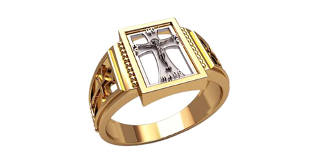 пч037 Печатка- Крест 