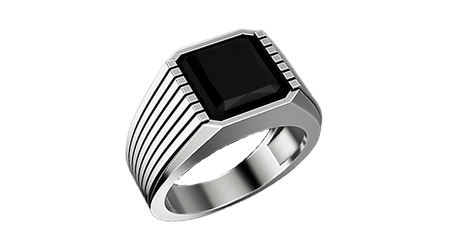 пч111 Печатка с квадратной вставкой 