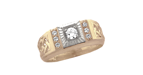 пч127 Печатка с фианитами  