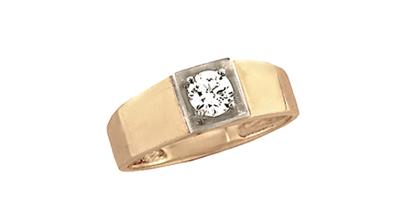 пч132 Мужская печатка небольшой формы 