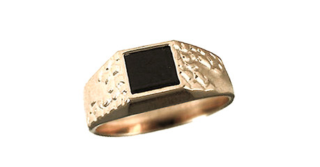 пч140 Печатка с квадратным ониксом 