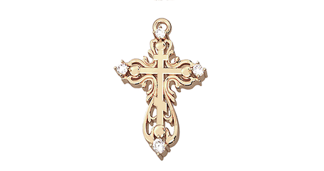 кр071 Крест со вставками