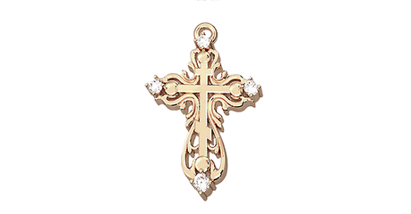 кр071 Крест со вставками