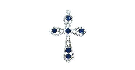 кр072 Крест со вставками