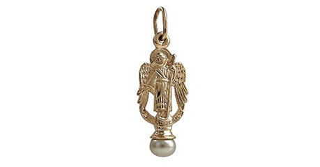 кр078 Подвес с жемчугом 