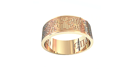 кс007 Кольцо с молитвой