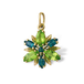 пд002 Подвес с зелёными фианитами «Изумрудный сад»