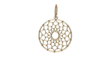 пд062 Подвес из золота «Паутинка».