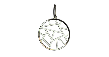 пд067 Подвес «Паутинка» в золоте