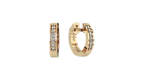 дт024 Серьги - колечки детские 