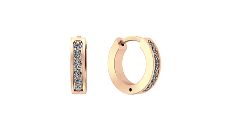 дт025 Серьги - колечки детские.