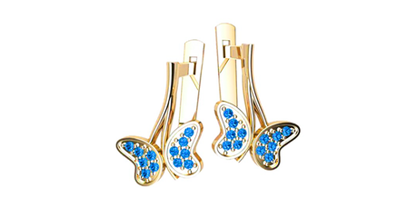 дт043  Серьги детские 