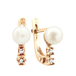 дт064 Серьги детские с жемчужинками