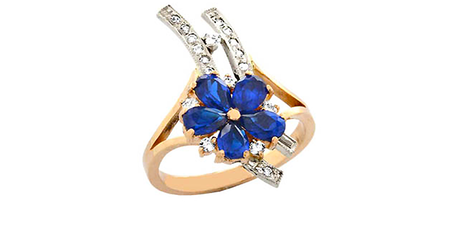 ск001 Нарядное кольцо 