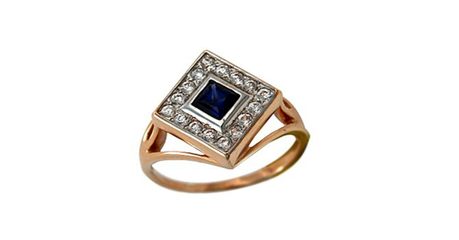 ск011 Кольцо квадратной формы 