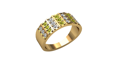 ск014 Кольцо с фианитами