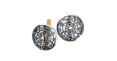 ск029 Серьги с фианитами