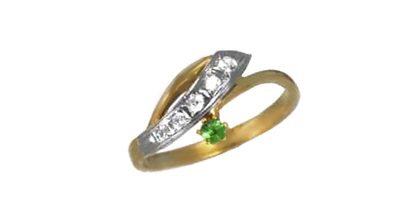 ск060 Кольцо с фианитами