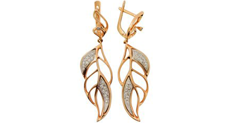 ск088 Серьги-подвески 